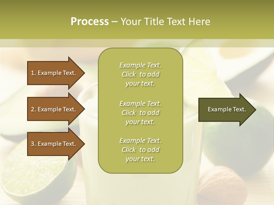 Green Still Life Glass PowerPoint Template
