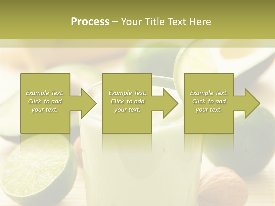 Green Still Life Glass PowerPoint Template
