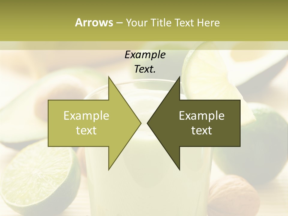 Green Still Life Glass PowerPoint Template