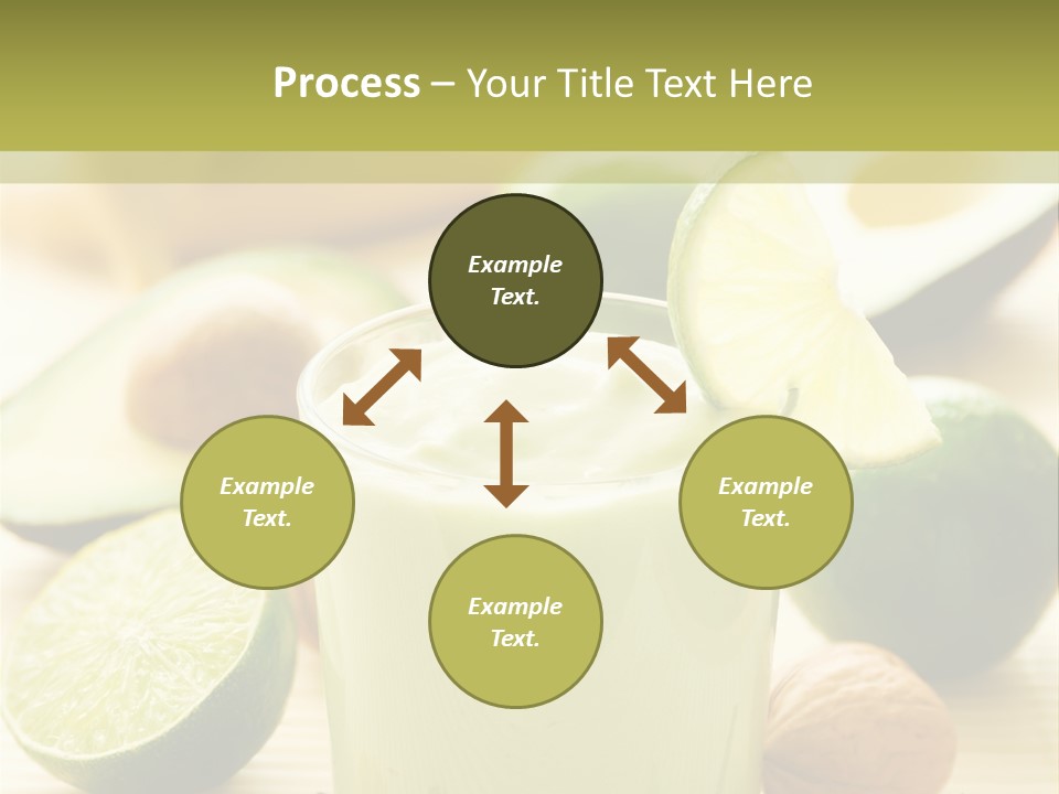 Green Still Life Glass PowerPoint Template