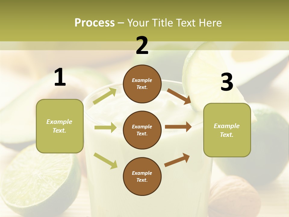 Green Still Life Glass PowerPoint Template