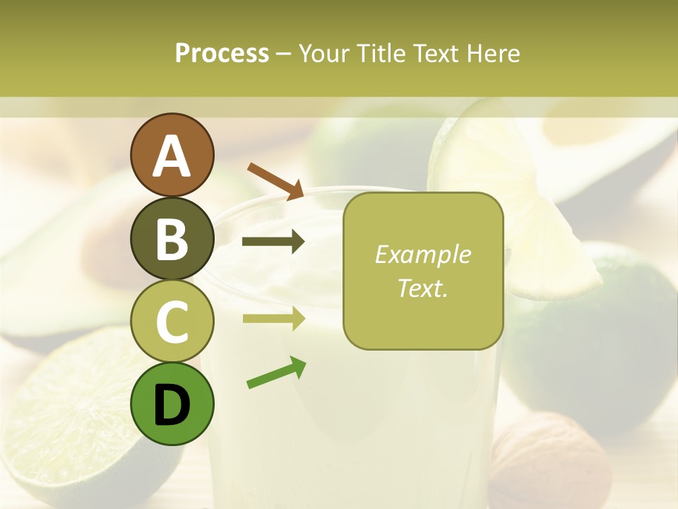 Green Still Life Glass PowerPoint Template