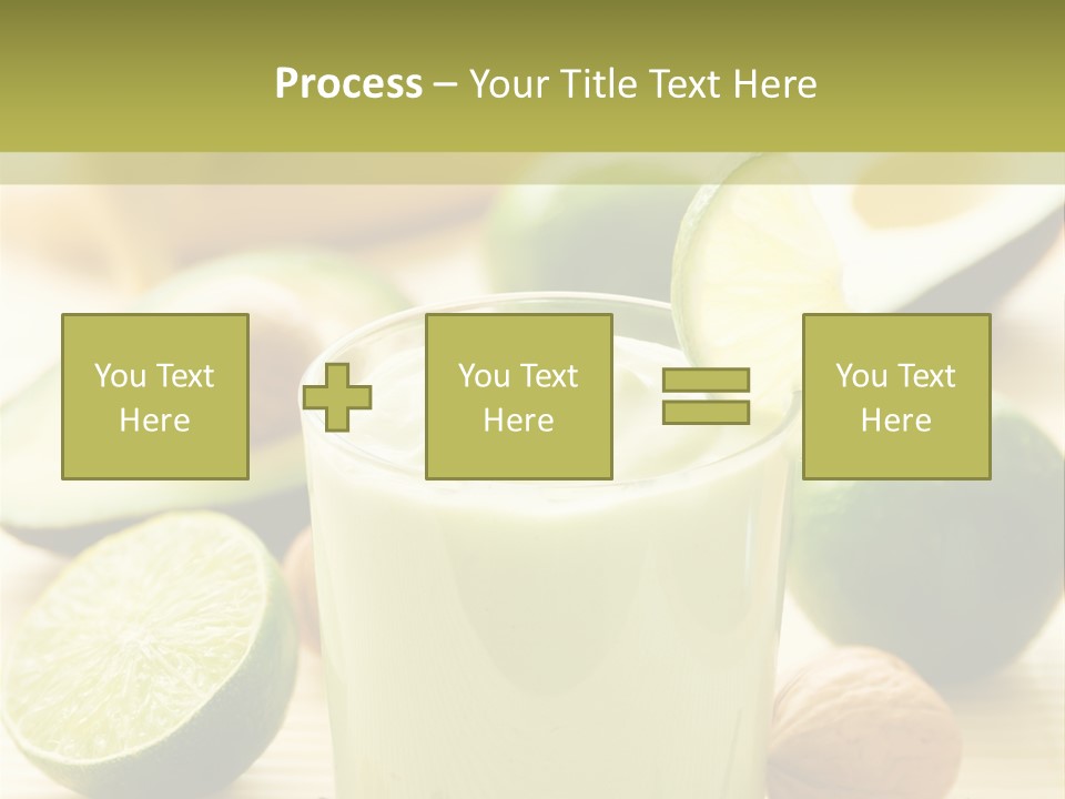 Green Still Life Glass PowerPoint Template