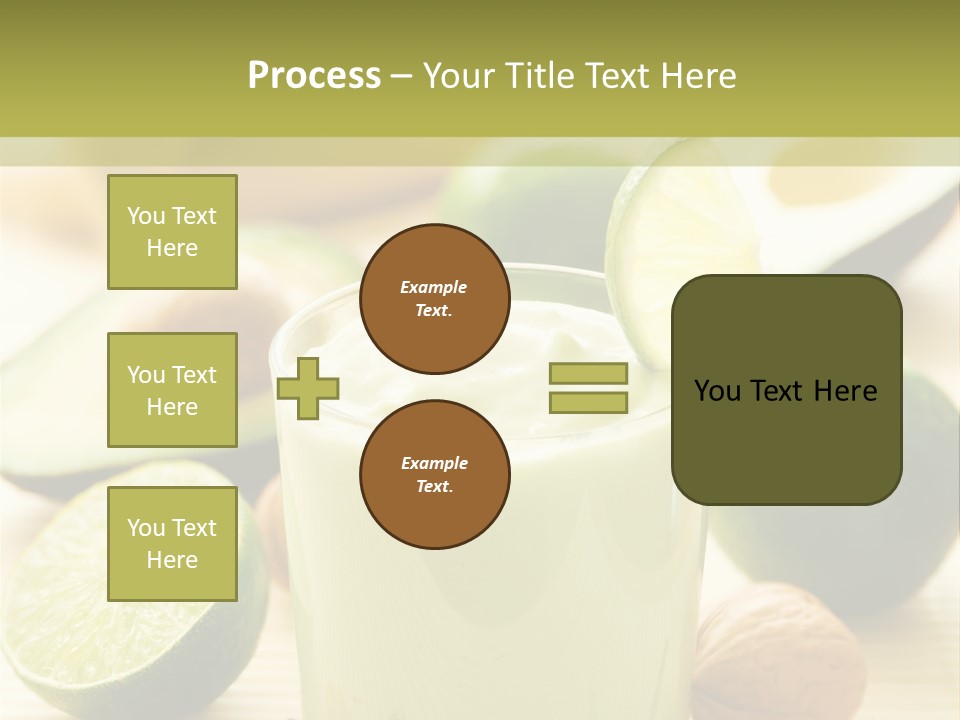 Green Still Life Glass PowerPoint Template