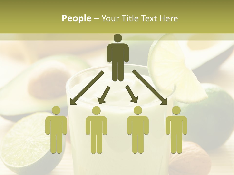 Green Still Life Glass PowerPoint Template