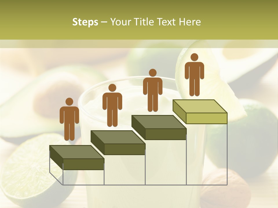 Green Still Life Glass PowerPoint Template