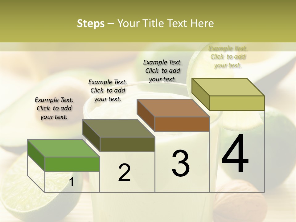 Green Still Life Glass PowerPoint Template