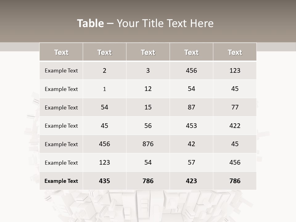 Decoration Illustration Architecture PowerPoint Template