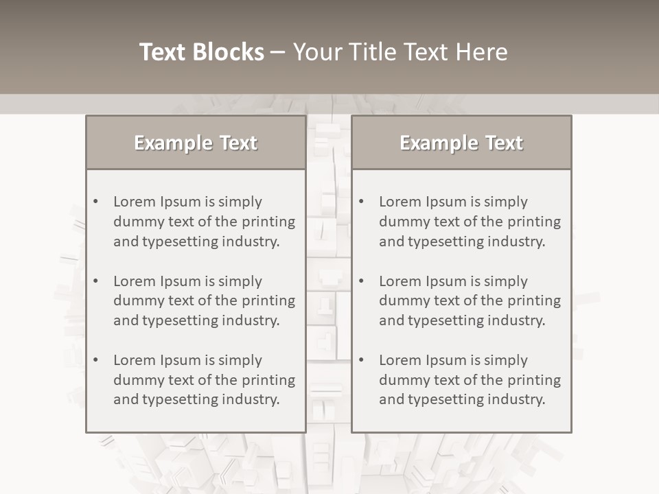 Decoration Illustration Architecture PowerPoint Template