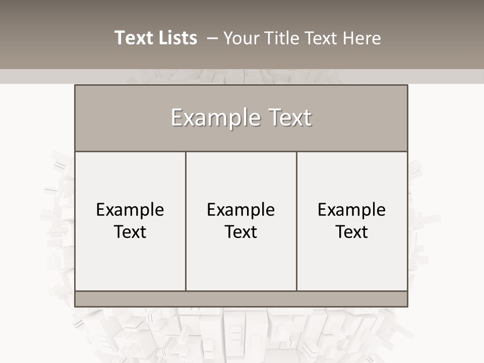 Decoration Illustration Architecture PowerPoint Template