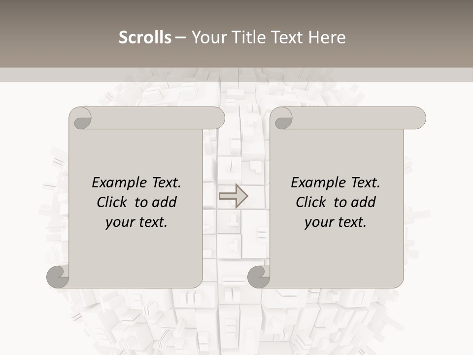 Decoration Illustration Architecture PowerPoint Template