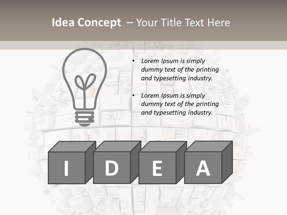 Decoration Illustration Architecture PowerPoint Template