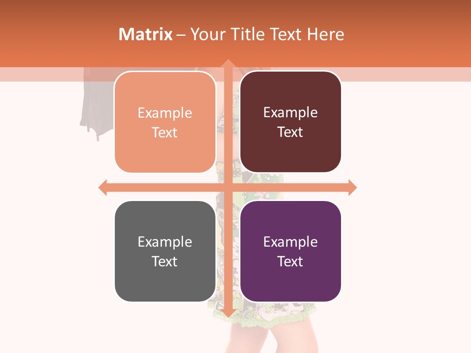 Protection Beautiful Woman PowerPoint Template