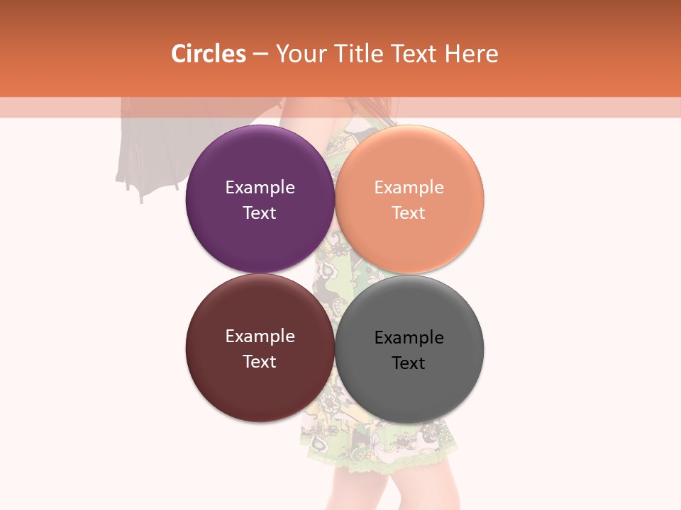 Protection Beautiful Woman PowerPoint Template