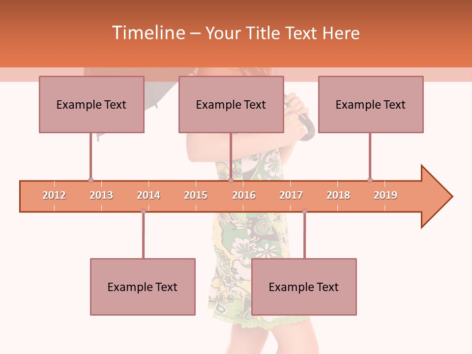 Protection Beautiful Woman PowerPoint Template