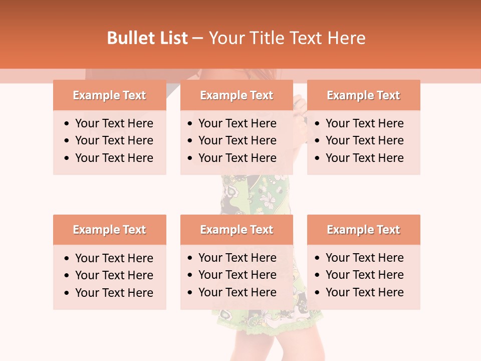 Protection Beautiful Woman PowerPoint Template