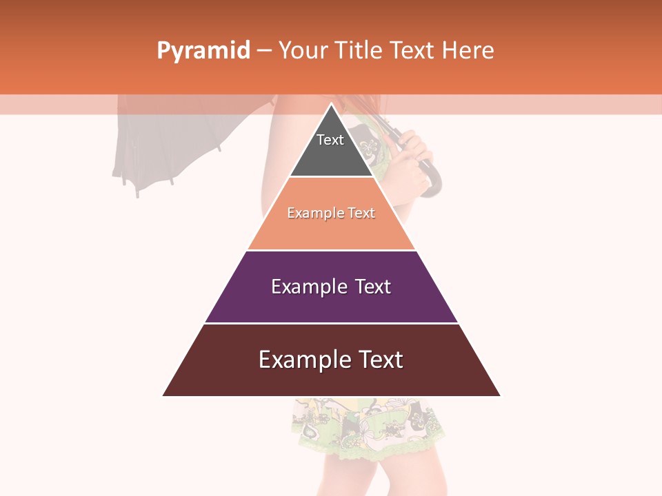 Protection Beautiful Woman PowerPoint Template