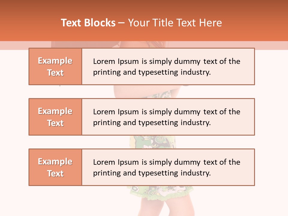 Protection Beautiful Woman PowerPoint Template