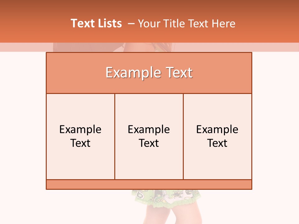 Protection Beautiful Woman PowerPoint Template