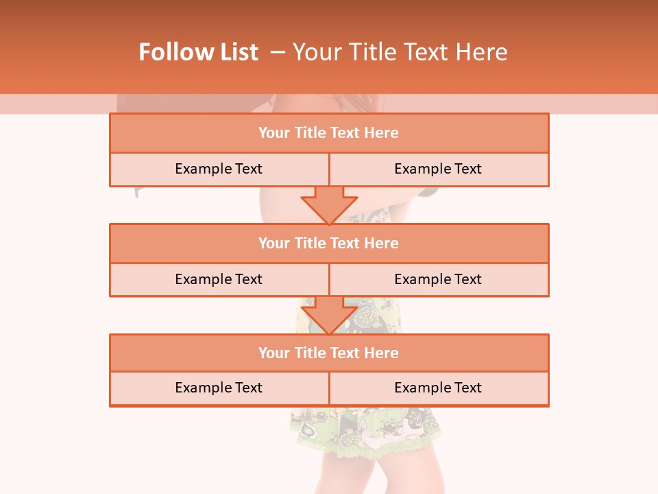 Protection Beautiful Woman PowerPoint Template