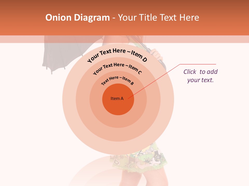 Protection Beautiful Woman PowerPoint Template