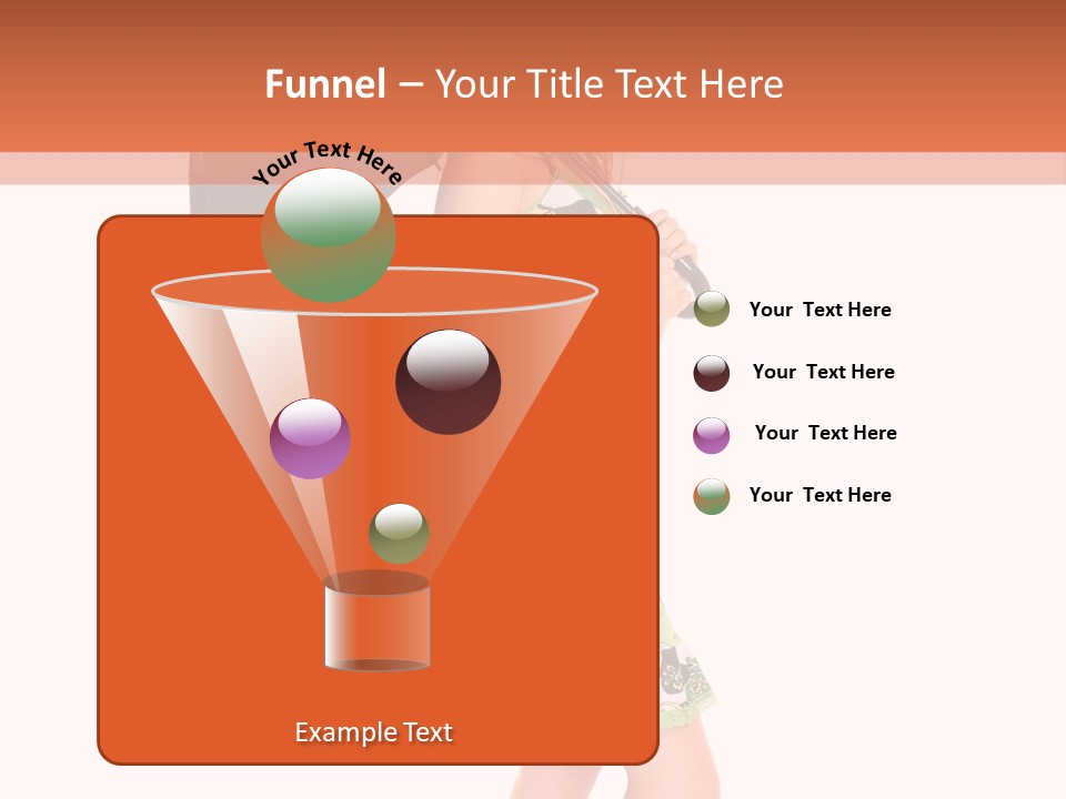 Protection Beautiful Woman PowerPoint Template