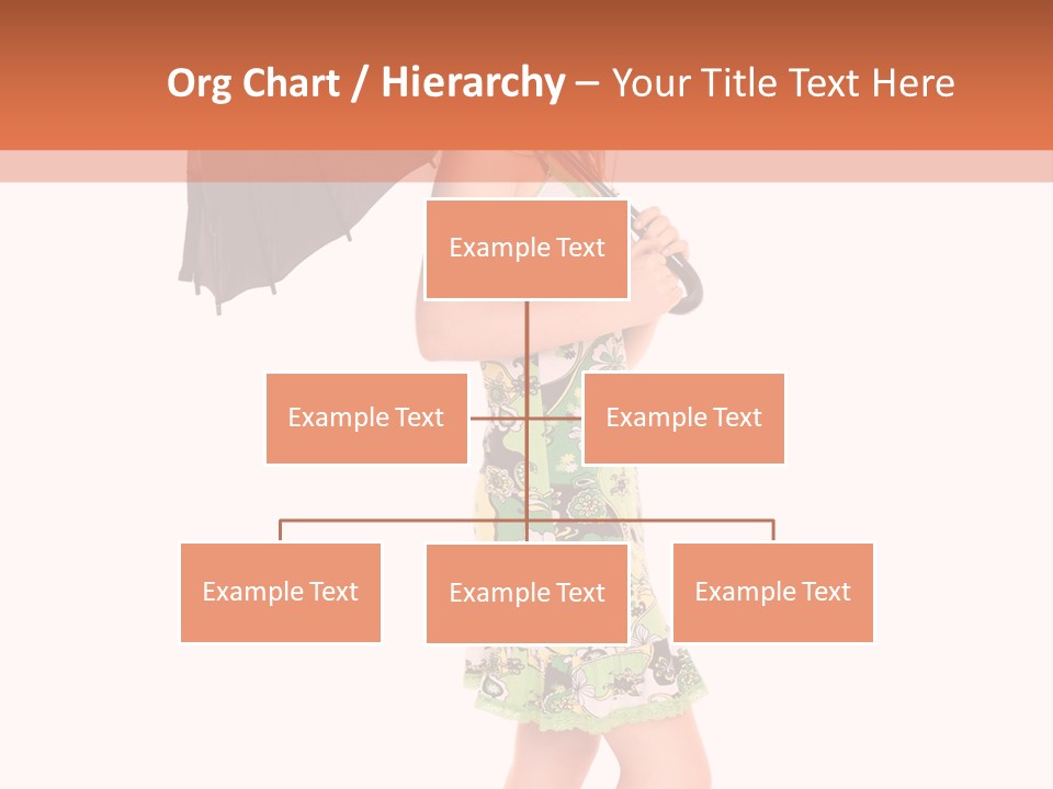 Protection Beautiful Woman PowerPoint Template