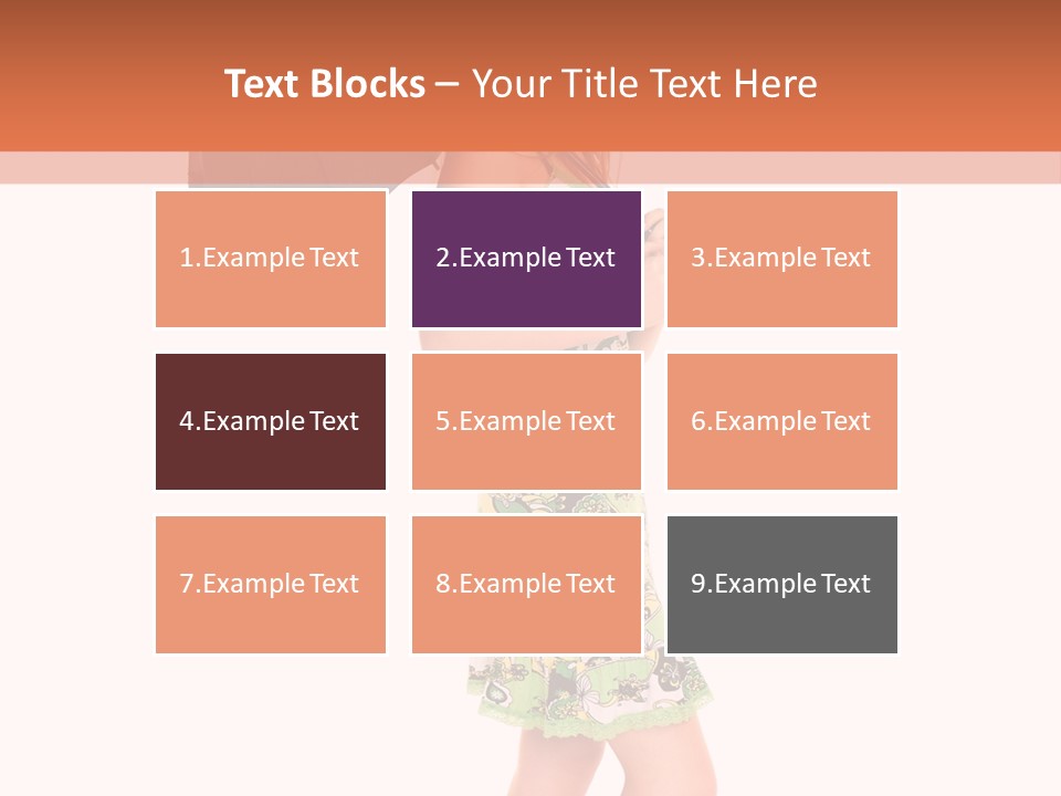 Protection Beautiful Woman PowerPoint Template