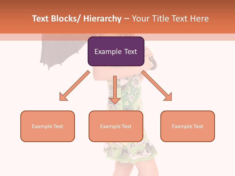 Protection Beautiful Woman PowerPoint Template