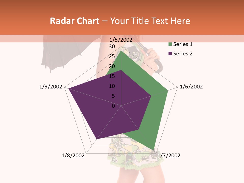 Protection Beautiful Woman PowerPoint Template