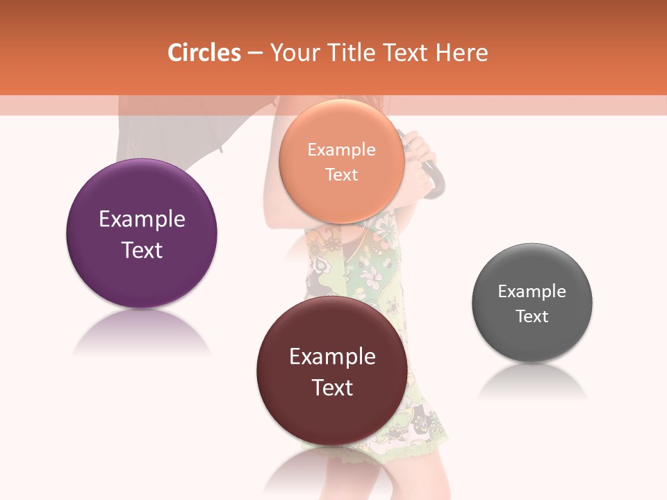 Protection Beautiful Woman PowerPoint Template