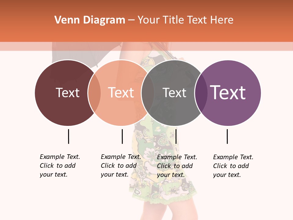 Protection Beautiful Woman PowerPoint Template