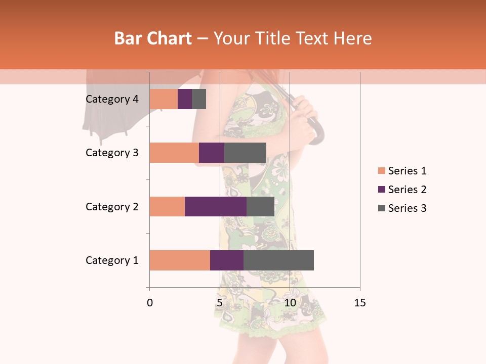 Protection Beautiful Woman PowerPoint Template