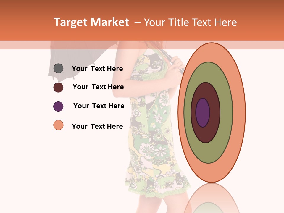 Protection Beautiful Woman PowerPoint Template