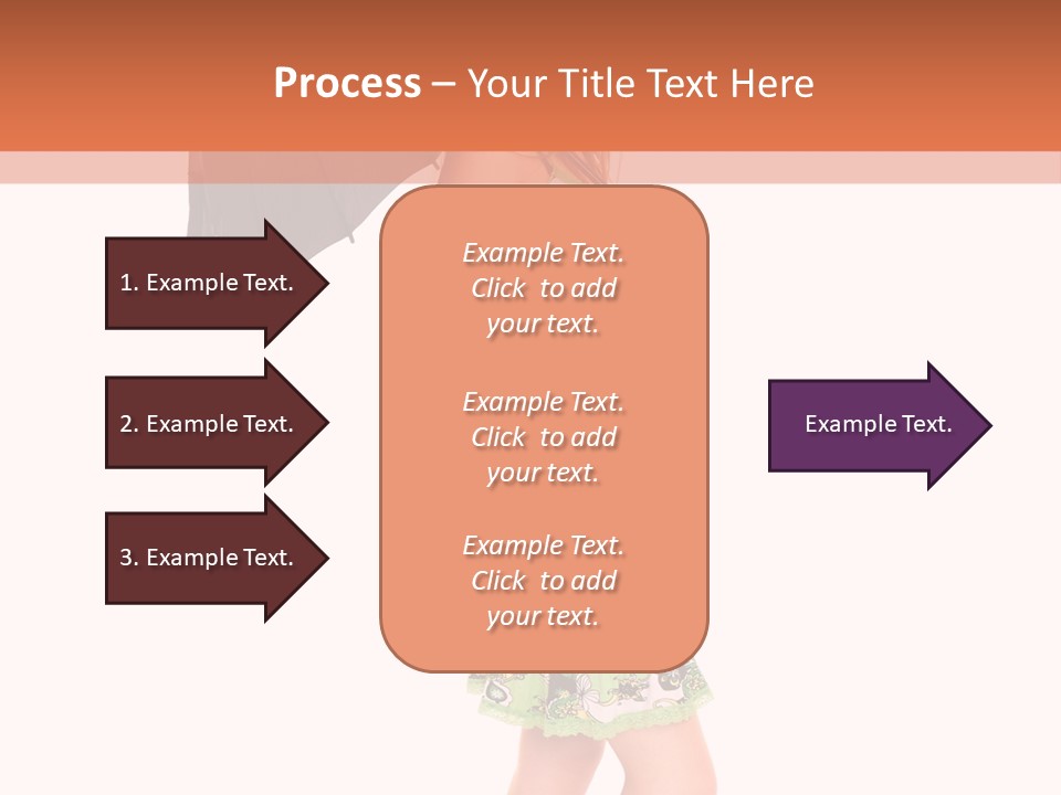 Protection Beautiful Woman PowerPoint Template