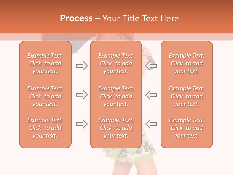 Protection Beautiful Woman PowerPoint Template