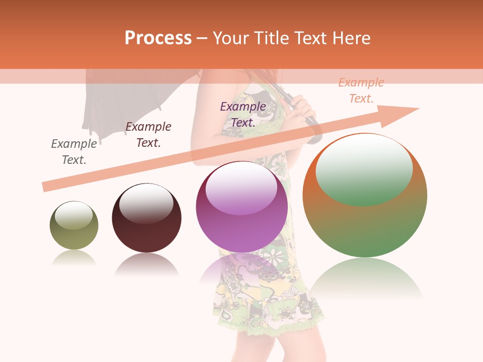Protection Beautiful Woman PowerPoint Template