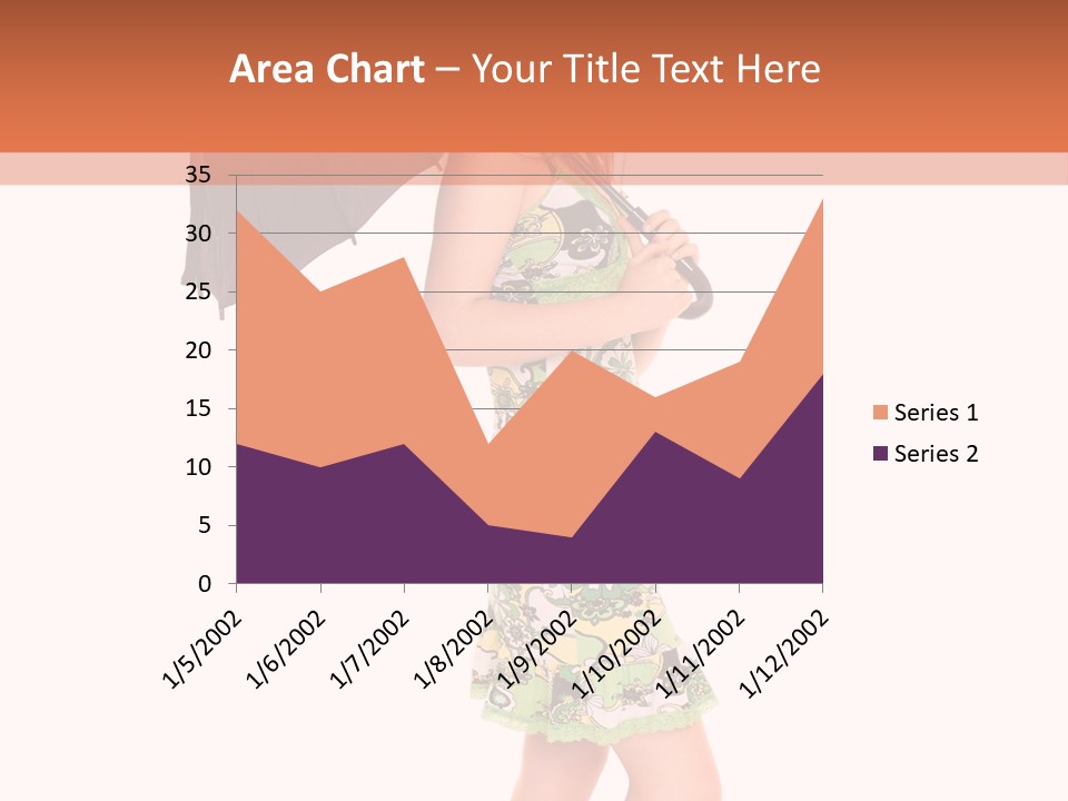 Protection Beautiful Woman PowerPoint Template