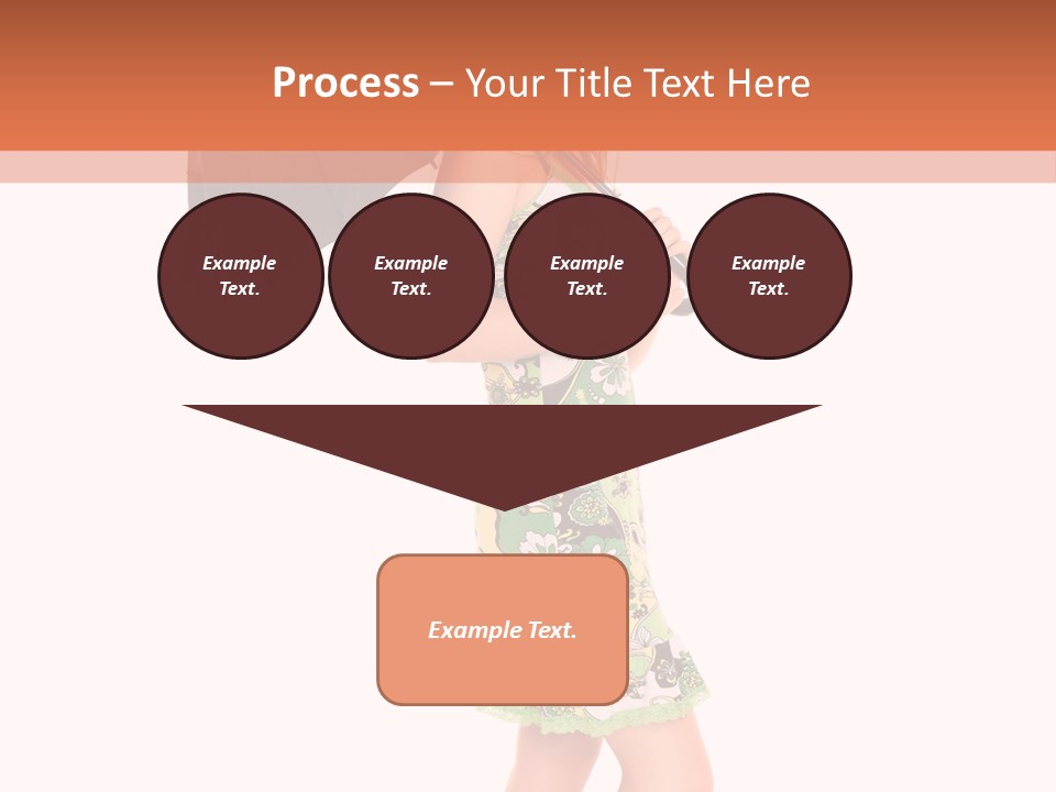 Protection Beautiful Woman PowerPoint Template