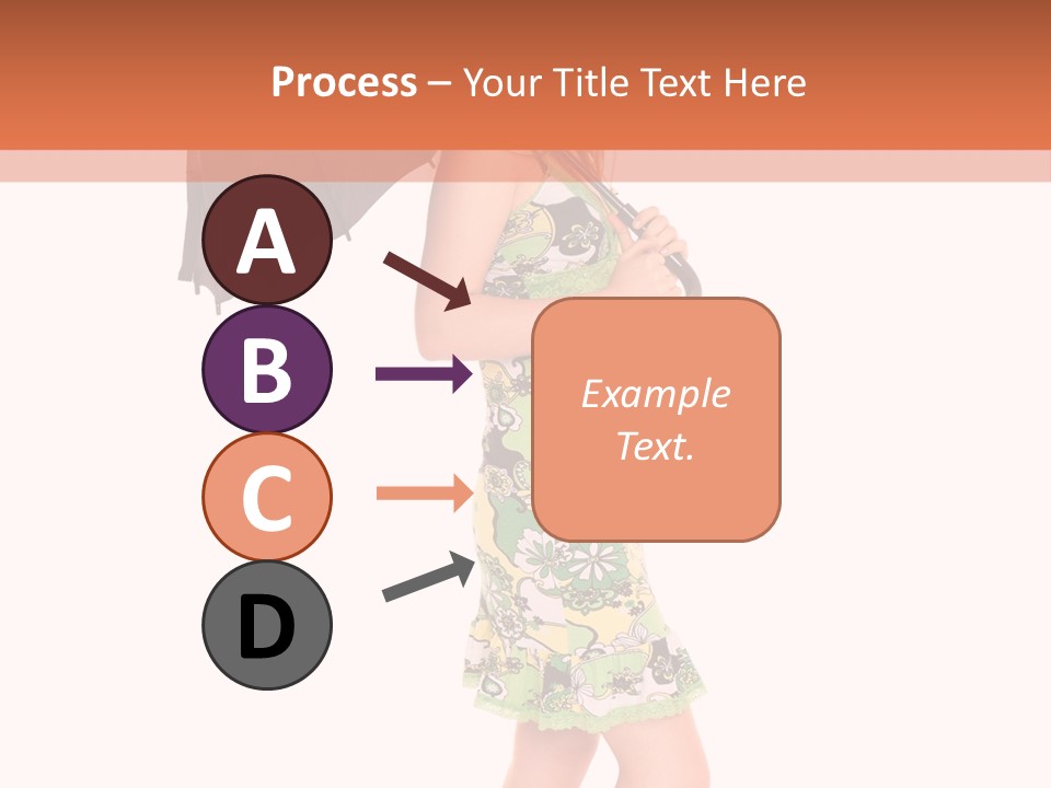 Protection Beautiful Woman PowerPoint Template