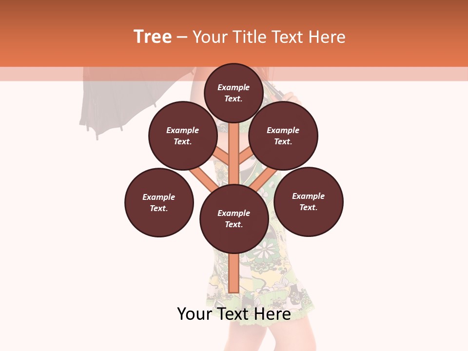 Protection Beautiful Woman PowerPoint Template