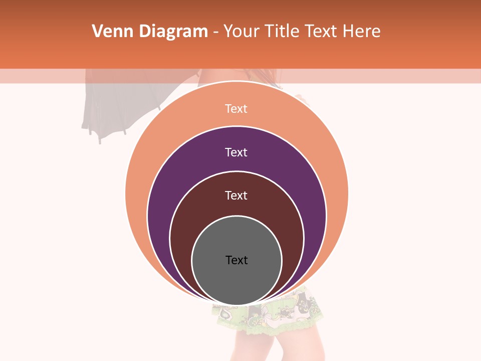 Protection Beautiful Woman PowerPoint Template