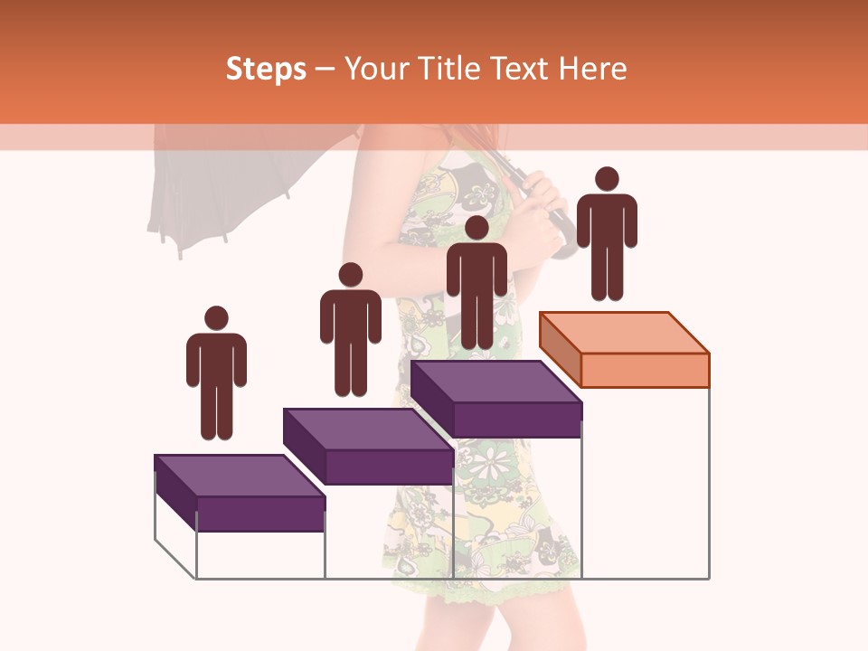 Protection Beautiful Woman PowerPoint Template