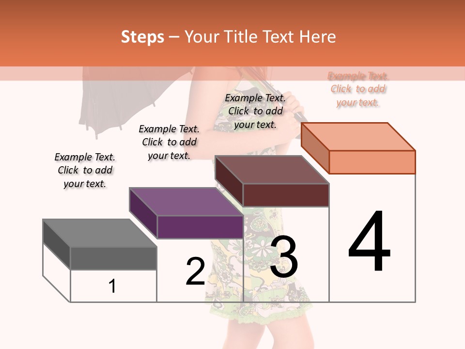 Protection Beautiful Woman PowerPoint Template