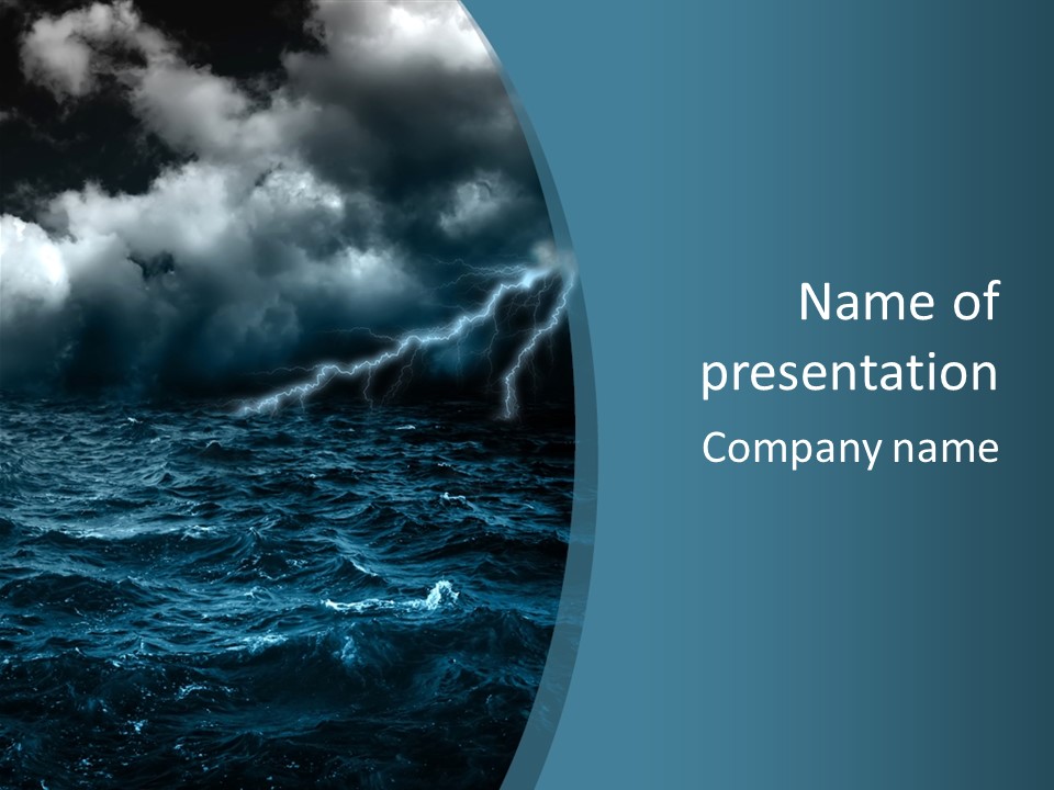 Cumulus Threat Water PowerPoint Template