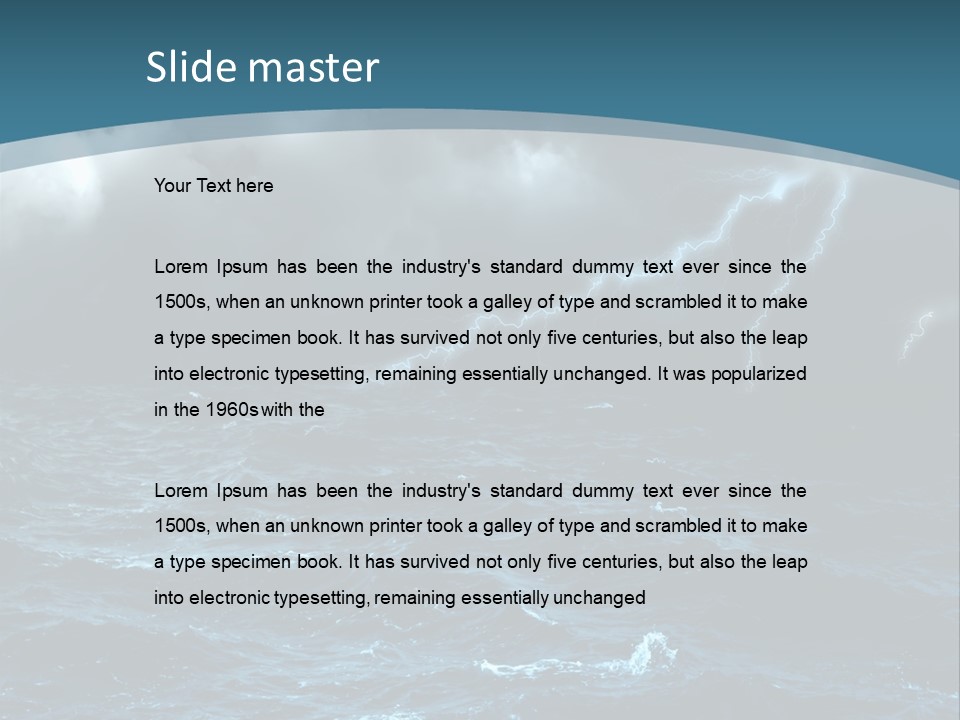 Cumulus Threat Water PowerPoint Template