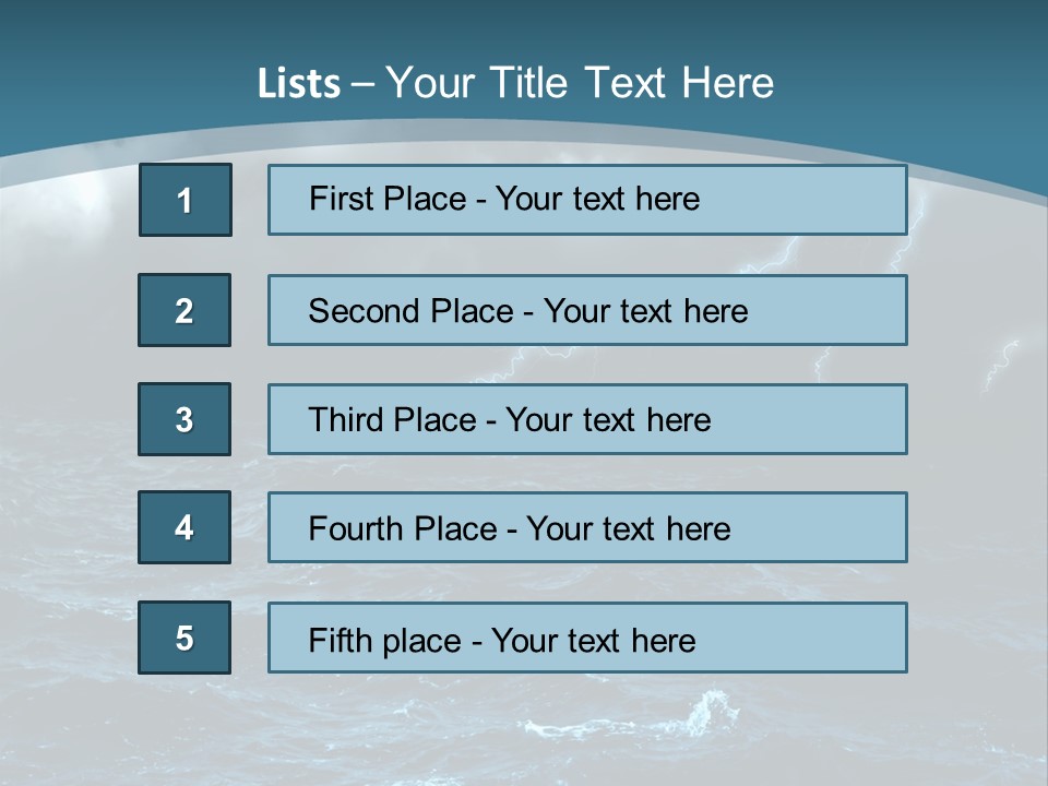 Cumulus Threat Water PowerPoint Template