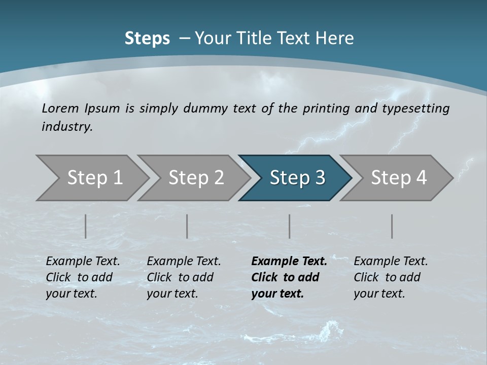 Cumulus Threat Water PowerPoint Template