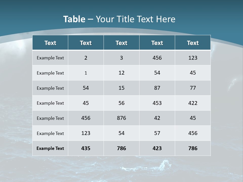 Cumulus Threat Water PowerPoint Template