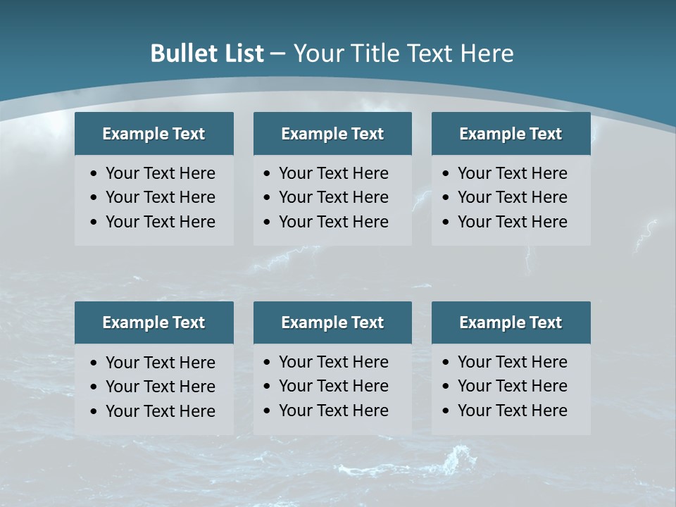Cumulus Threat Water PowerPoint Template